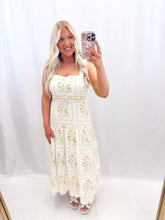 Load image into Gallery viewer, Pastel Petals Dress IVORY
