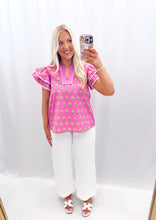 Load image into Gallery viewer, Sweetheart Petals Blouse PINK💖 2 mediums left

