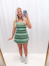 Load image into Gallery viewer, Fall Moves Athletic Romper Dress Green
