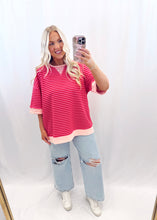 Load image into Gallery viewer, Pink Punch Oversized Top💖 2 larges left
