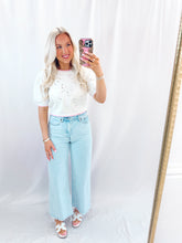 Load image into Gallery viewer, Bow Blossom Top WHITE
