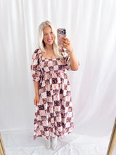 Load image into Gallery viewer, Letters From Fall Dress BROWN/PINK
