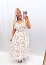 Load image into Gallery viewer, Lacey Rosette Dress IVORY
