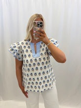 Load image into Gallery viewer, Sweetheart Petals Blouse BLUE
