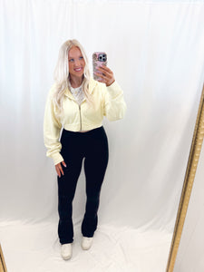 Cropped Comfort Hoodie YELLOW