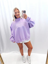 Load image into Gallery viewer, Proverbs 31:25 Mockneck Purple
