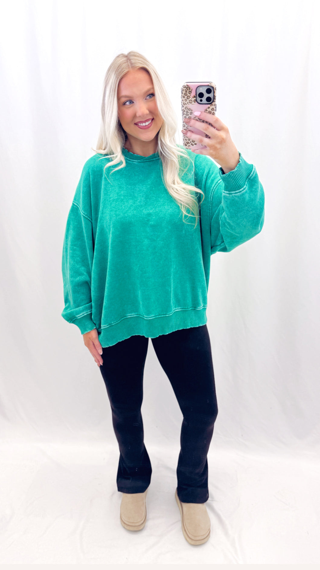 Soft Season Pullover K GREEN
