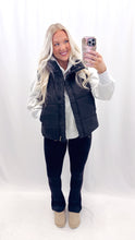 Load image into Gallery viewer, Snowed In Puffer Vest BLACK
