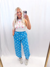 Load image into Gallery viewer, Blue Dot Joggers

