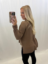 Load image into Gallery viewer, Easy Living Ribbed Top BROWN
