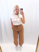 Load image into Gallery viewer, Brown Dot Joggers
