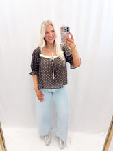 Load image into Gallery viewer, Cider Tasting Polka Dot Blouse
