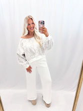 Load image into Gallery viewer, Camo Couture Slouchy Pullover - WHITE CAMO

