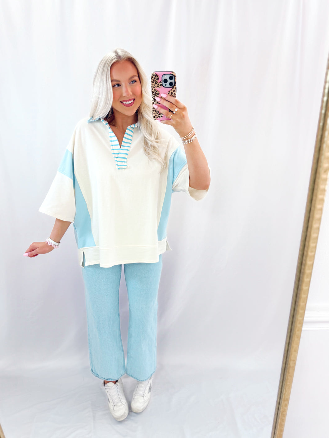 Real Cute Oversized Top BLUE