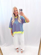 Load image into Gallery viewer, Striped In Color Top MULTICOLOR

