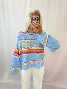 Colorfully Cute Knit Top💖 1 small left