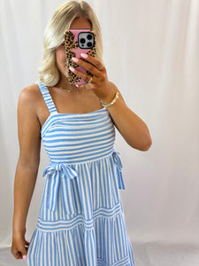 Striped In Bows Dress