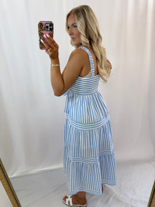 Striped In Bows Dress
