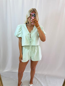 Sun + Fun Set (top + shorts) GREEN
