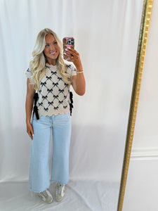 Bows On Bows Knit Top