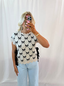 Bows On Bows Knit Top