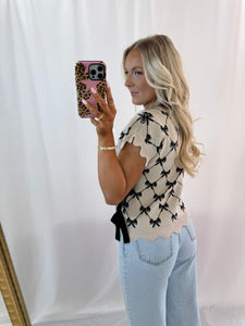 Bows On Bows Knit Top