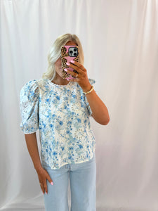 Sweet Serenity Eyelet Blouse