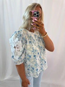 Sweet Serenity Eyelet Blouse