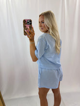 Load image into Gallery viewer, Sprinkle Of Spring SET (top + shorts) BLUE
