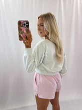 Load image into Gallery viewer, Keeping Casual Slouchy Pullover WHITE MELANGE💖1 small left
