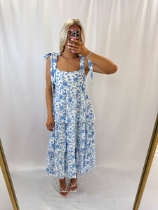 In Bloom Dress BLUE