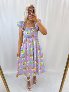 Lavender Lemons Dress💖 2 mediums left