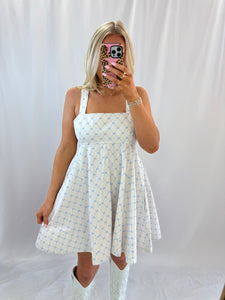 Dreaming Of Bows Denim Dress