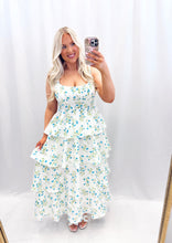 Load image into Gallery viewer, Floral Enchantment Dress BLUE
