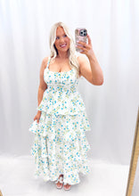 Load image into Gallery viewer, Floral Enchantment Dress BLUE
