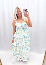 Load image into Gallery viewer, Floral Enchantment Dress BLUE
