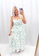 Load image into Gallery viewer, Floral Enchantment Dress BLUE
