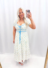Load image into Gallery viewer, Floral Ties Dress BLUE
