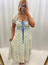 Load image into Gallery viewer, Floral Ties Dress BLUE
