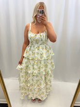 Load image into Gallery viewer, Floral Enchantment Dress YELLOW💖 2 mediums left
