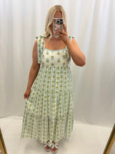 Load image into Gallery viewer, Floral Bliss Dress SAGE
