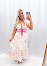 Load image into Gallery viewer, Floral Ties Dress PINK
