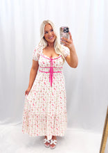 Load image into Gallery viewer, Floral Ties Dress PINK
