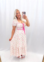 Load image into Gallery viewer, Floral Ties Dress PINK
