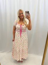 Load image into Gallery viewer, Floral Ties Dress PINK
