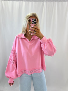 Easy Breezy Pullover PINK💖 1 small & 1 large left