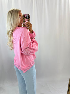 Easy Breezy Pullover PINK💖 1 small & 1 large left