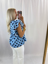 Load image into Gallery viewer, Something Blue Blouse💖 1 small &amp; 1 large left
