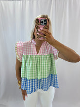 Load image into Gallery viewer, All About Gingham Blouse
