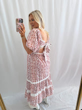 Load image into Gallery viewer, Amber Blossom Bows/Lace Dress

